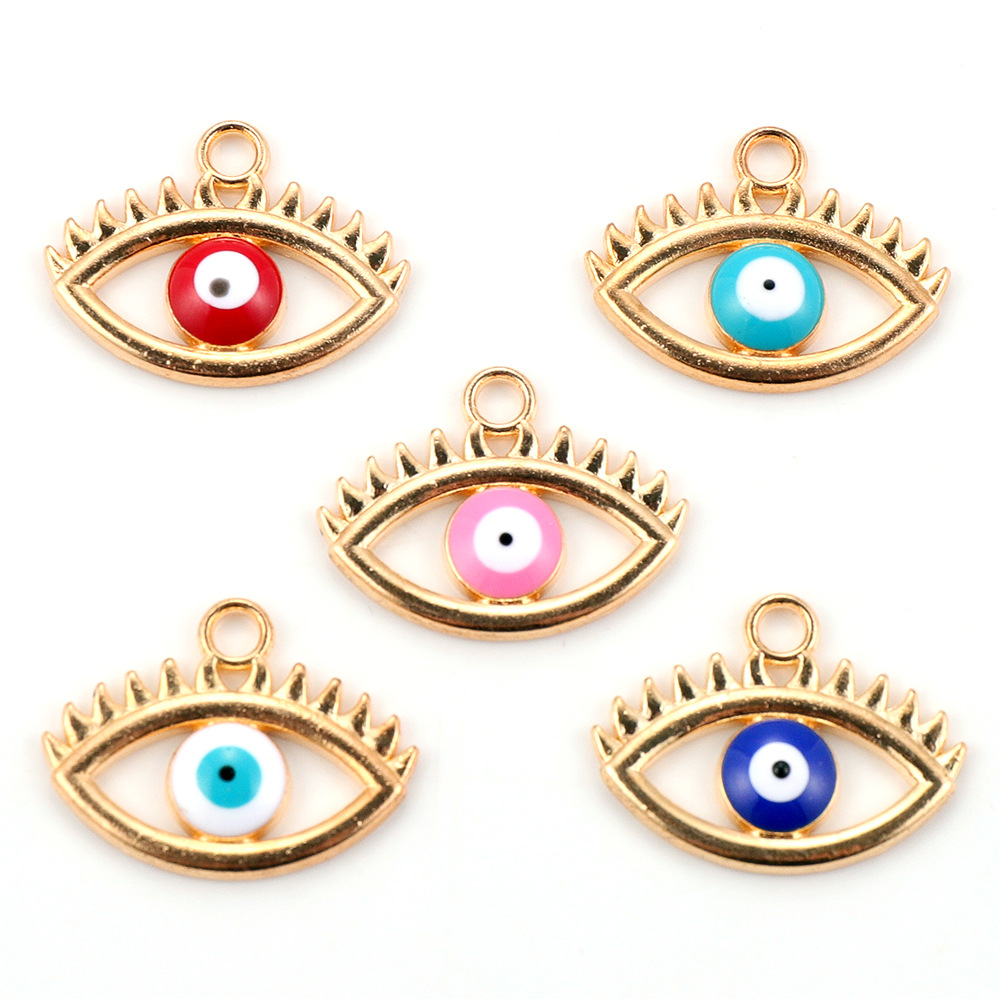 Pendant Jewelry Making Type 10 PCS/Package Alloy Color Block Pendant