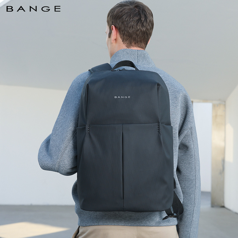 BANGE New Men's Business Commuting Backpack Large Capacity High-end Student School Computer Bag_voghion.com