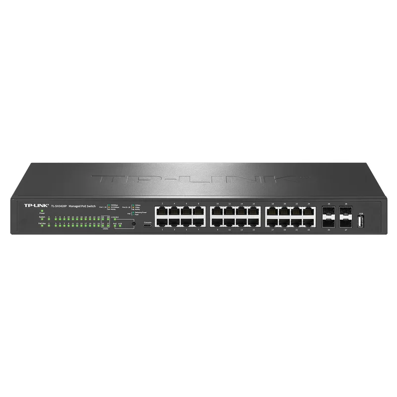 TP-LINK TL-SH3428P 10G аплинк управляемый PoE коммутатор