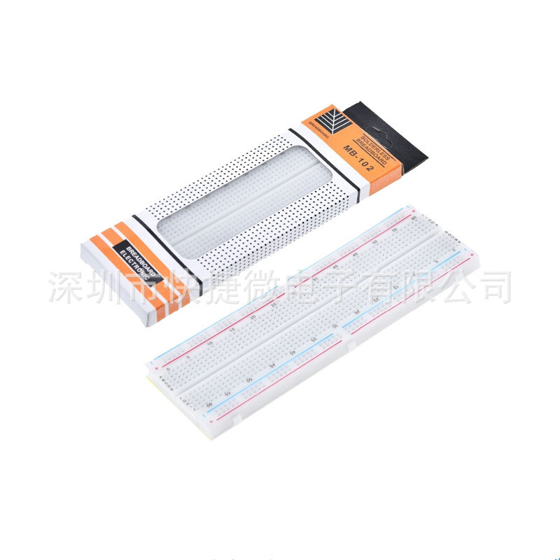 MB102 红蓝线面包板 830孔面包板 实验连接板