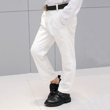2023男童衬衫夏季新款韩版白色短裤现货纯色条纹帅气童装一件代发