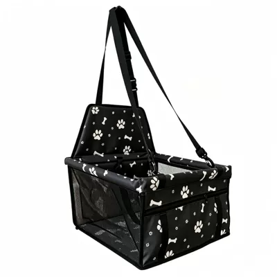 Car Booster Seat Bag: Multi-function pad - black-bone-print-enhanced-version-pvc-white-tube