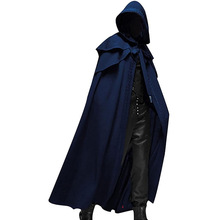 跨境货源万圣节派对中世纪4色披风 哥特式男式长款斗篷现货