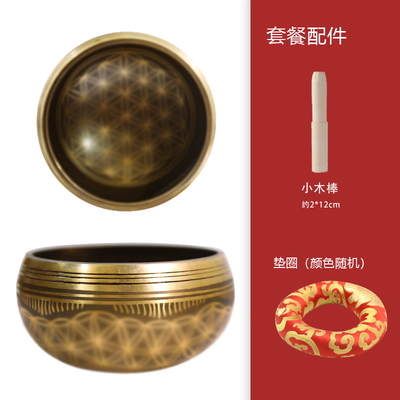 그릇 + 작은 나무막대 + 원형매트 (색상 랜덤)