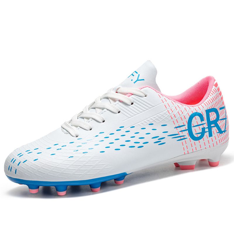 2025 nuevo transfronterizo hombre y mujer largo clavos jóvenes estudiantes zapatos de fútbol resistentes al desgaste zapatos deportivos fábrica directa