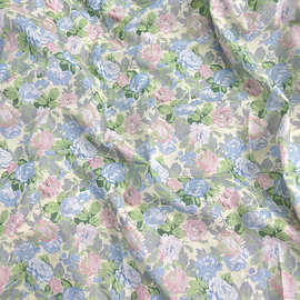 全棉数码印花厂家批发油画风童装衬衫连衣裙女装家居服睡衣包面料