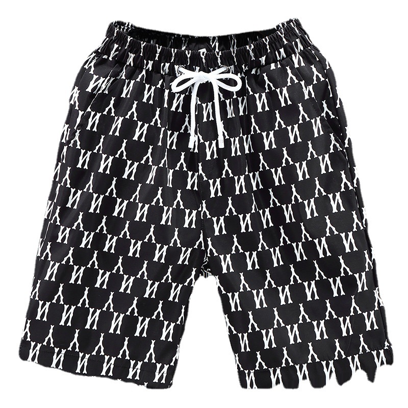 Pantalones cortos de verano holgados de talla grande para hombre, pantalones medios informales de media playa a la moda y a la moda_voghion.com