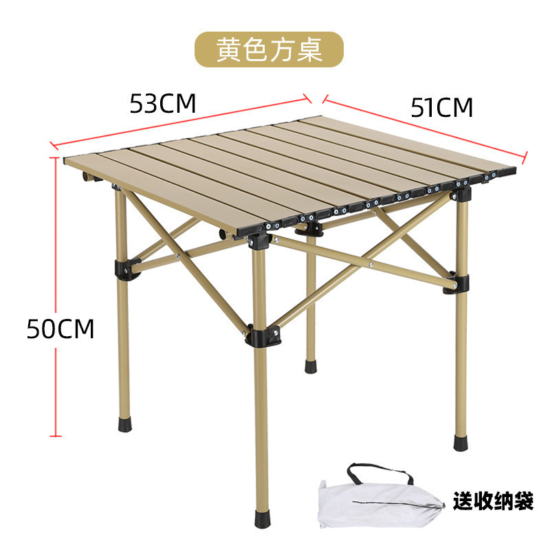 Mesa plegable portátil al aire libre para acampar, mesa de picnic de pesca, barbacoa de autoconducción, transporte libre.
