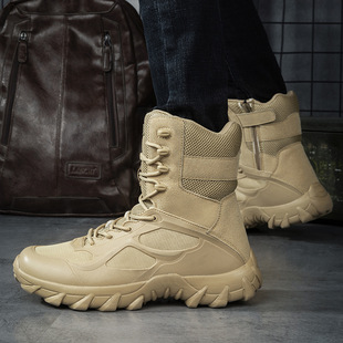 Magnum Cross-Border Men's High-Top Military Boots Outdoor Military Combat Boots Outdoor Multi-Terrain Combat Boots Wear-Resistant Hiking Shoes