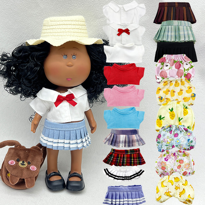 Toy Potato Doll Clothes, Brava Clothes, Pleated Skirts, Jk Clothes, Shirts, T-Shirts, Spanish Potato Doll Clothes