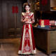 Velvet Xiuhe Dress 2025 New Bride Luxury Wedding Dress Chinese Wedding Dress Toasting Dress