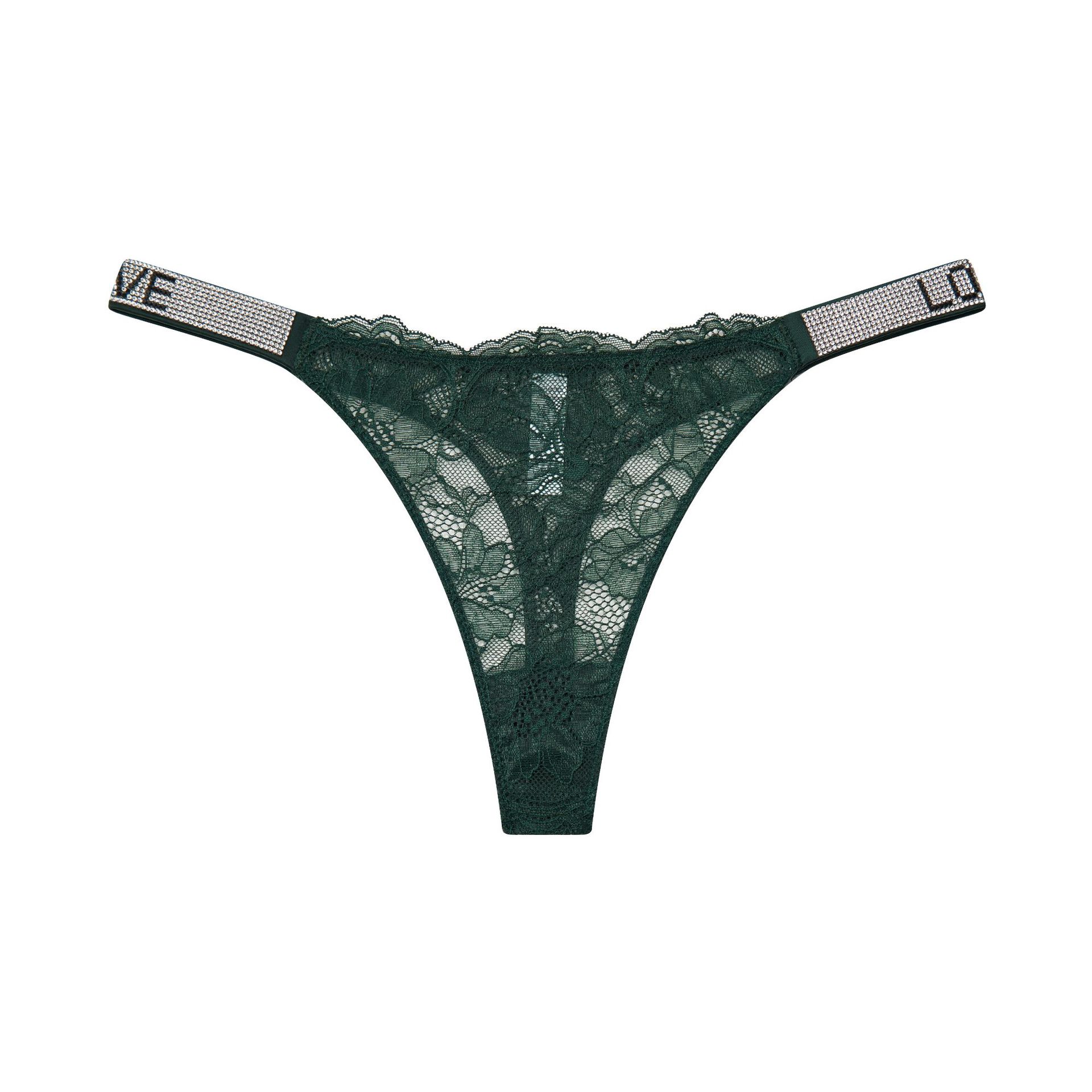 Europa y los Estados Unidos wish diamante letras sexy encaje thongs mujeres super delgada perspectiva caliente thongs damas