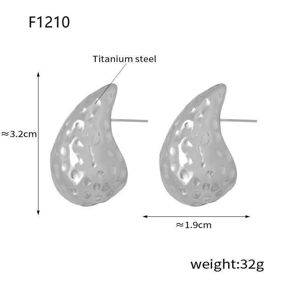 Quadratische, tropfenförmige Ohrringe mit Zirkonia-Besatz, Damen-Ohrringe aus Edelstahl PVD-Beschichtung_voghion.com
