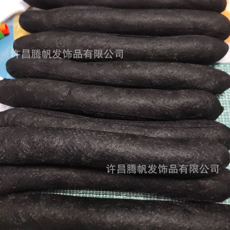 Hand-Twisted Full Hair Ancient Hair Pad Performance Ancient Costume Horn Wig Hair Bun Bride Hair Hanfu Ancient Style Hair Stick