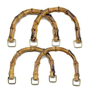 Bamboo handle accessories diy handmade handle bag portable resin plastic accessories U-shaped D line hardware wholesale