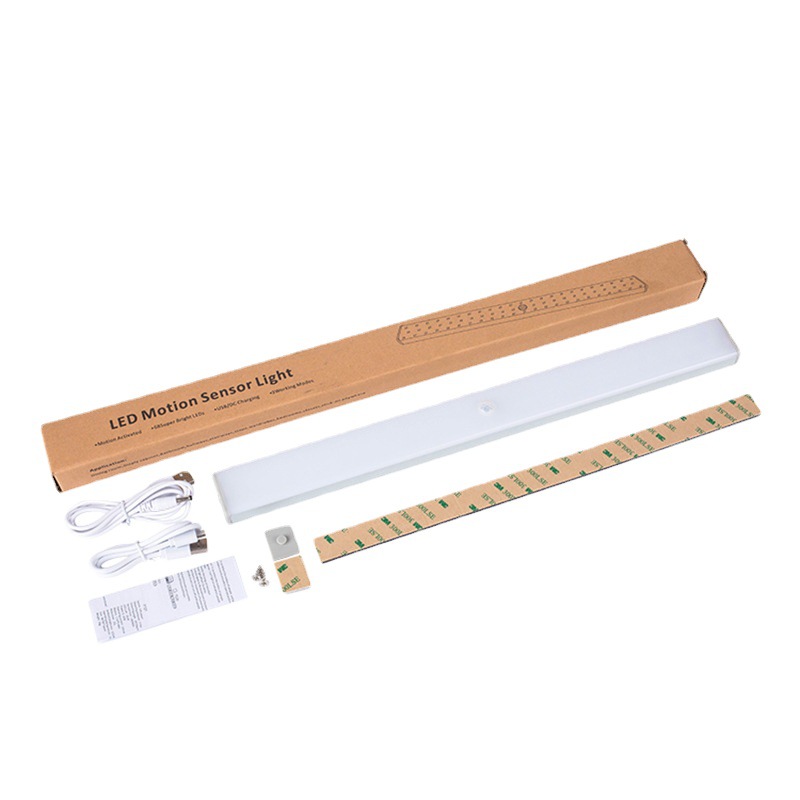 68led人体感应灯 USB充电橱柜灯 免布线卧室衣柜灯起夜长条小夜灯