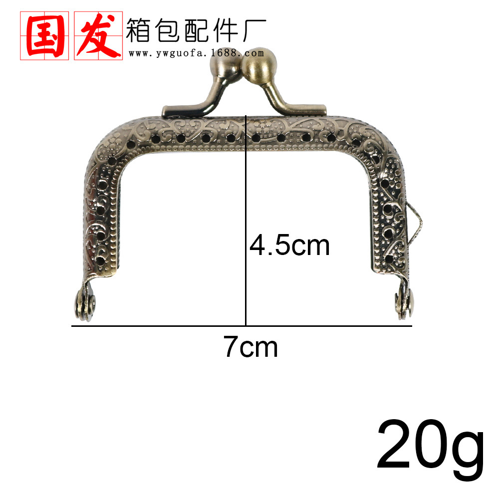 6,5 cm máquina de relieve cuadrada golpea Jinbu坑 mini oro   Fábrica directa de accesorios de maletas de China