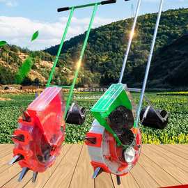 手推式播种机花生玉米黄豆水稻小麦油菜多功能新款自动小型点播机
