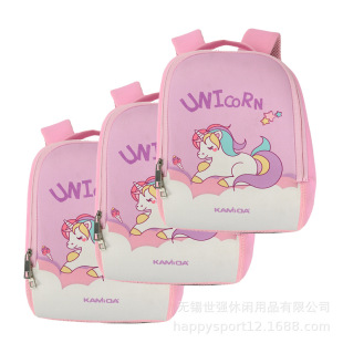 Factory Supply Fashion Children Student Schoolbag Animal Pattern Diving Material Customizable Pattern LOGO