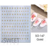 Nail stickers, fake nails contains rose, sticker for nails, wholesale, pink gold