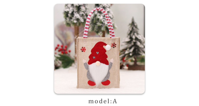 Christmas Cute Rudolf Linen Party Gift Wrapping Supplies display picture 1