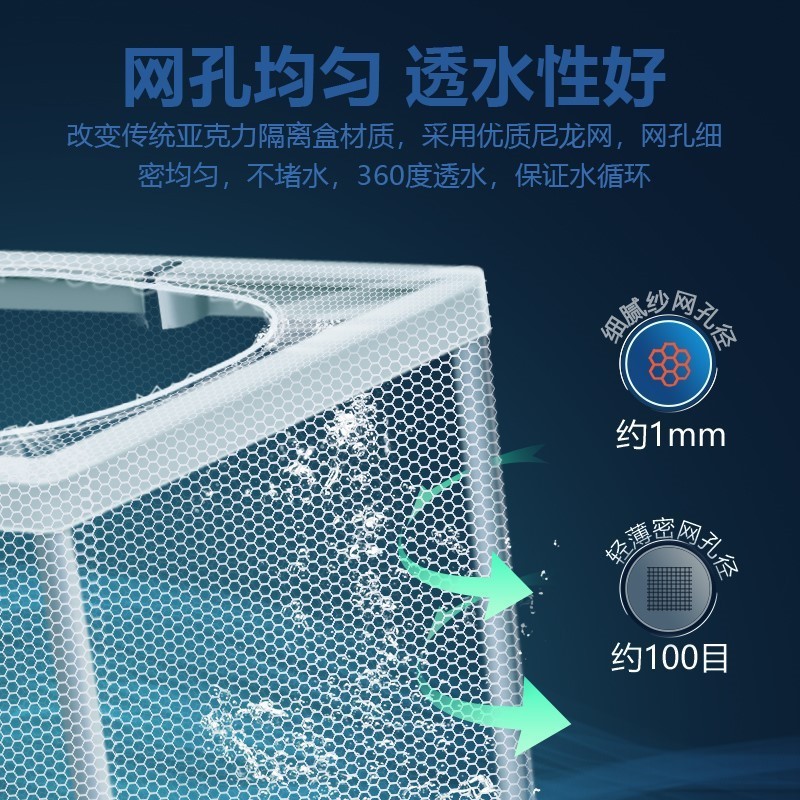 水槽隔離網隔離箱ピーコック繁殖箱闘魚孵化器繁殖箱浮遊式分離網|undefined