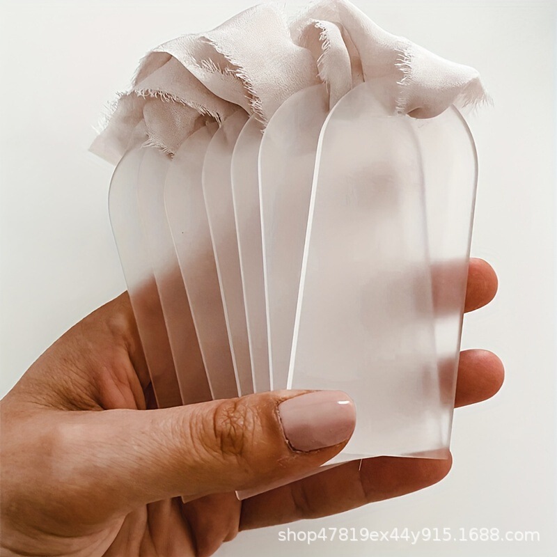 Transparent and Semi-Transparent Frosted Acrylic Wedding Place Cards, Table Cards, Guest Name Cards, Tags for Wedding Games Transparent and Semi-Transparent Frosted Acrylic Wedding Place Cards, Table Cards, Guest Name Cards, Tags for Wedding Games
