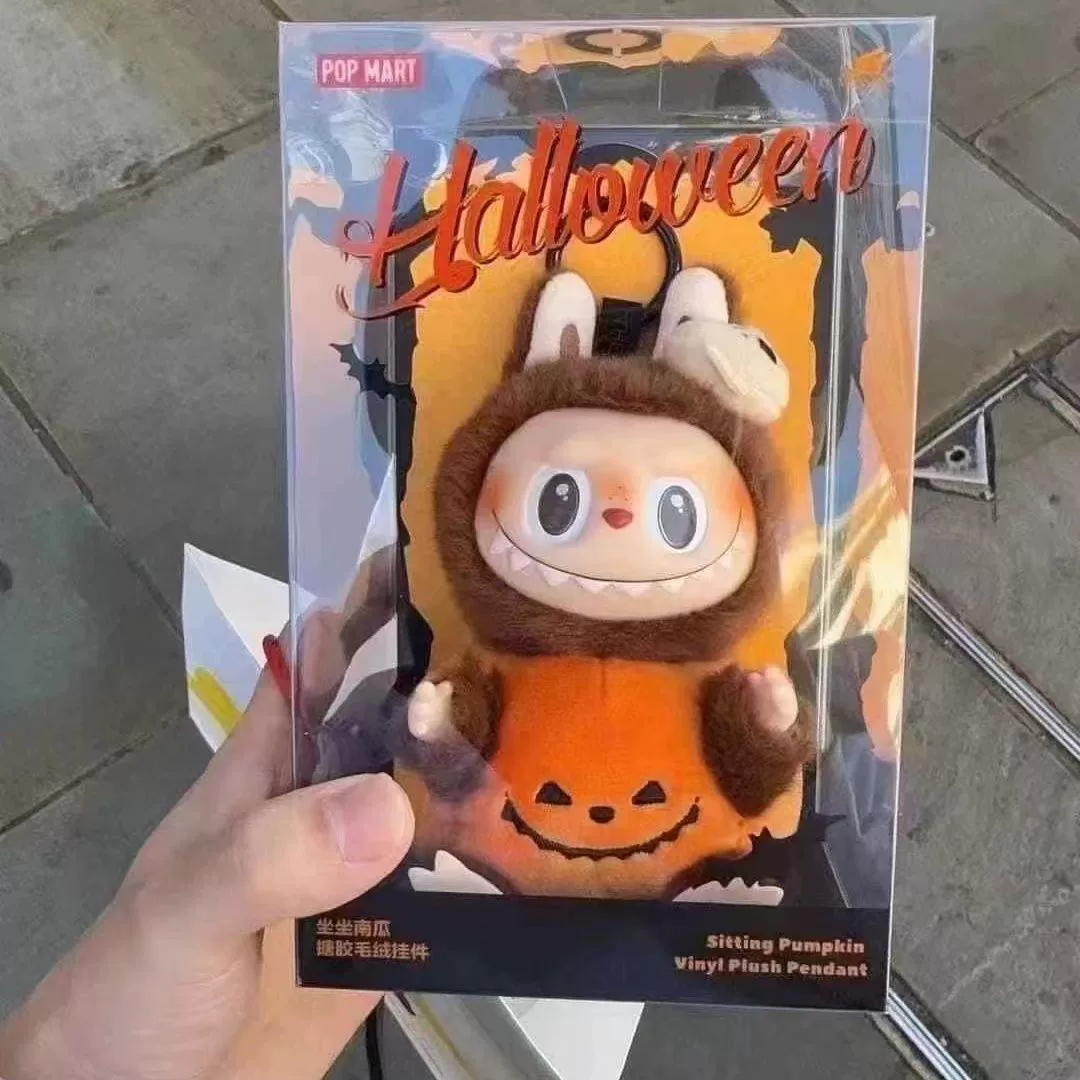 POP MART Bubble La Bu Heart Macaron Glip Blind Blind Blind Halloween Doll Pumpkin
