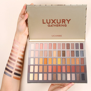 Utanbe 60 color Luxury eye shadow plate daily glitter matte earth color eye shadow cross border eye shadow makeup plate