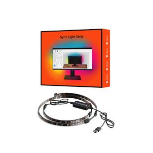 Computer background light with controller suit plug and play magic color synchronization optional area e-sports atmosphere light