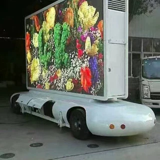 LED牵引式车程力LED户外高清屏移动式广告车宣传车中小型视频推广