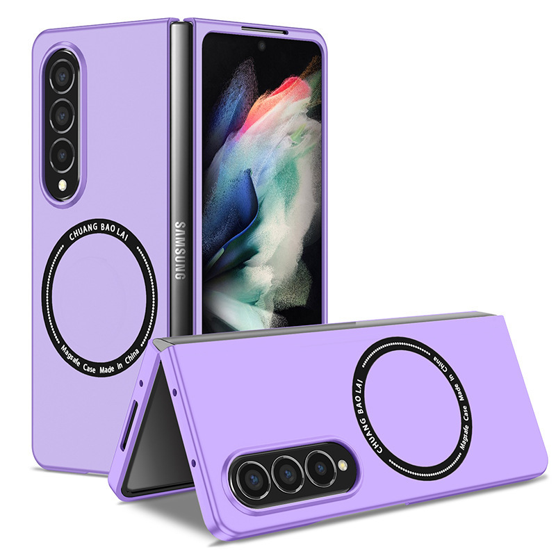 Suitable for Samsung Galaxy Zfold7 Mobile Phone Case Magsafe Magnetic Fold6 5 Anti-Fall 3 Frosted Protective Cover Suitable for Samsung Galaxy Zfold7 Mobile Phone Case Magsafe Magnetic Fold6 5 Anti-Fall 3 Frosted Protective Cover