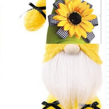 383d 노란 모자 노란 해바라기 인형