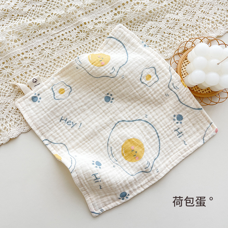 4層ガーゼ赤ちゃん唾タオル砕花新生児赤ちゃん洗面タオルハンカチかわいい吸水子供用小方タオル|undefined