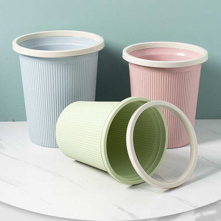 Nordic household trash can pressure ring uncovered living room bedroom toilet bathroom kitchen office paper basket Nordic household trash can pressure ring uncovered living room bedroom toilet bathroom kitchen office paper basket
