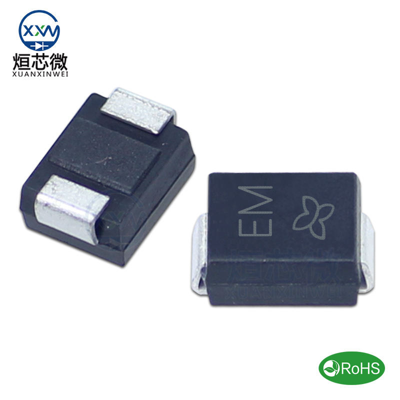 工厂直营SMBJ150CA 丝印EM 双向150V DO-214AA封装 TVS瞬变二极管