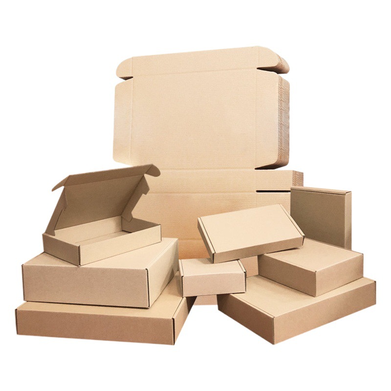 Caja de aviones Express Caja de embalaje de comercio electrónico caja de cartón de 3 capas extra duro engrosado caja de embalaje Universal Postal cartón plano