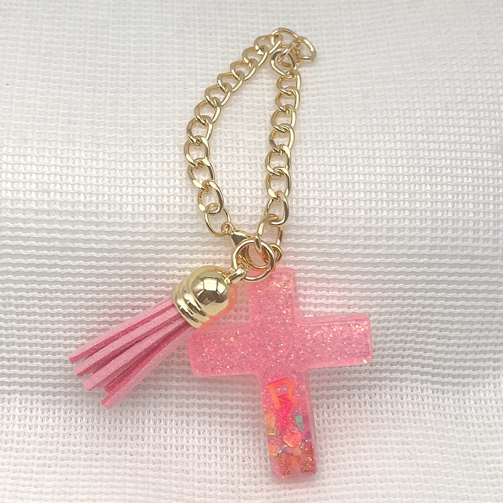 Cross Pattern 1 Piece Casual Cross Resin Polishing Bag Pendant Cup Chain