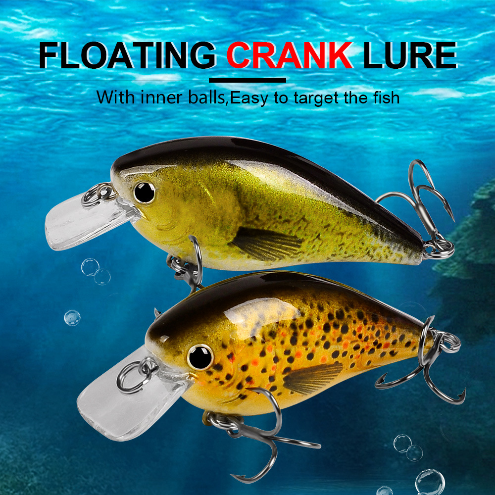Shallow Diving Squarebill Crankbait Sinking Hard Plastic Minnow Baits Fresh Water Bass Swimbait Tackle Gear