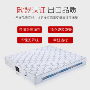 Natural latex mattress 1.5 1.8m independent spring coconut palm mat soft and hard star mattress hotel mattress