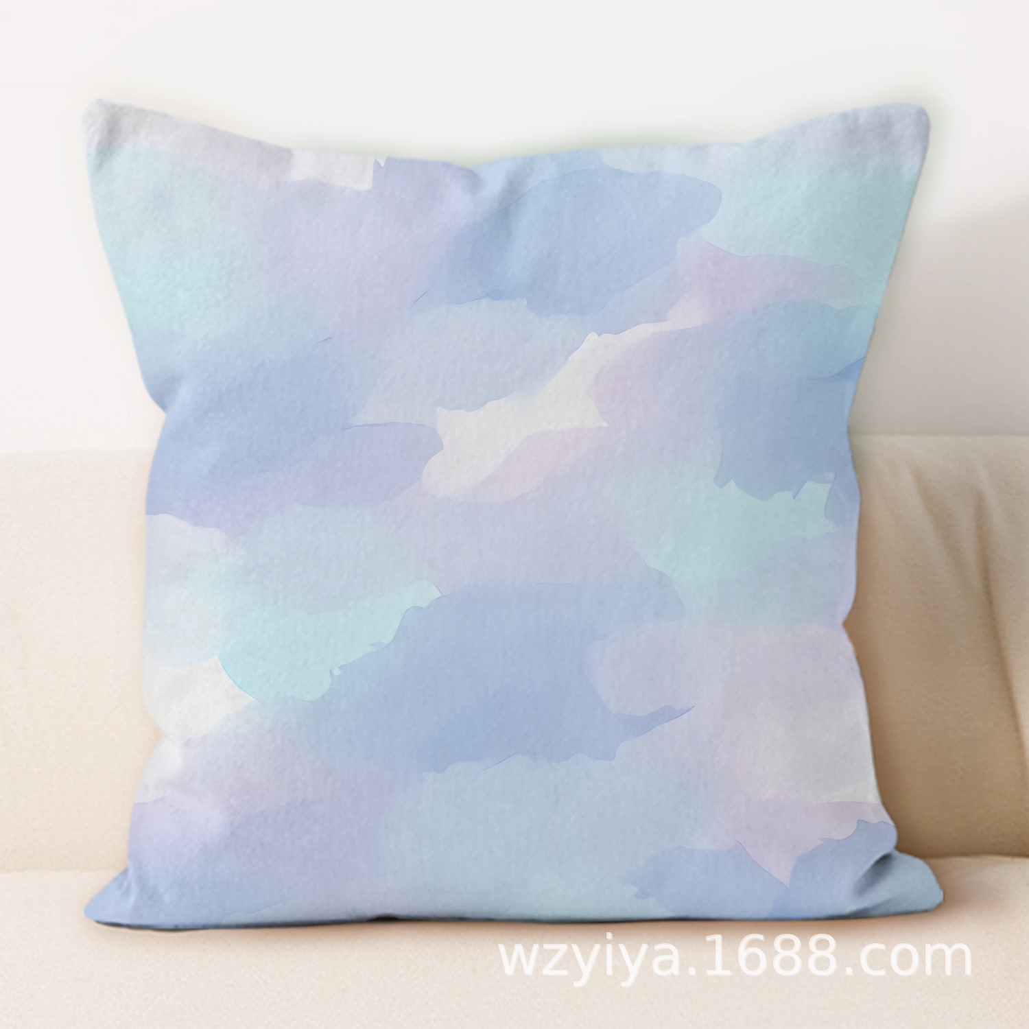 Colores de impresión de almohada de abrazo simple y moderna decoración de sofá de sala de estar almohada de cabecera desmontable cuadrada