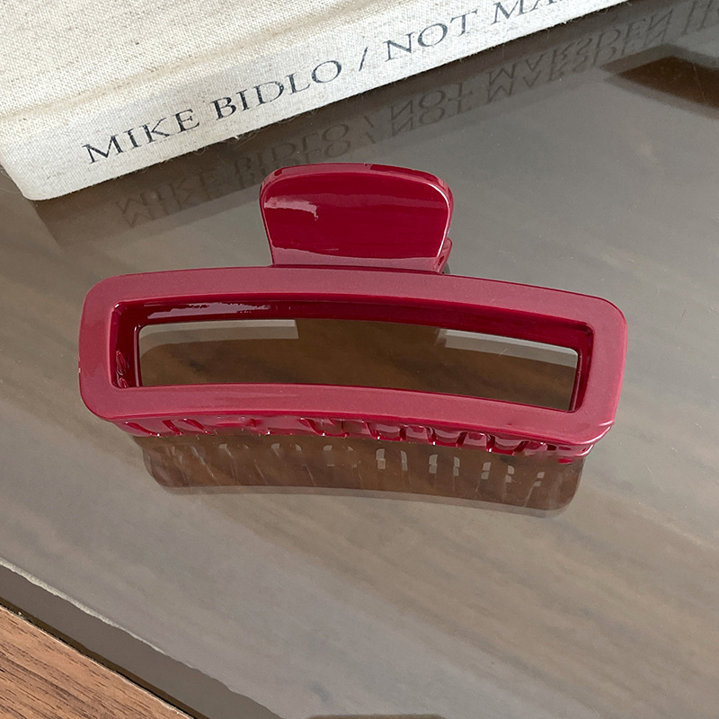 Bordeaux haarclip voor dames elegante haarklem_voghion.com