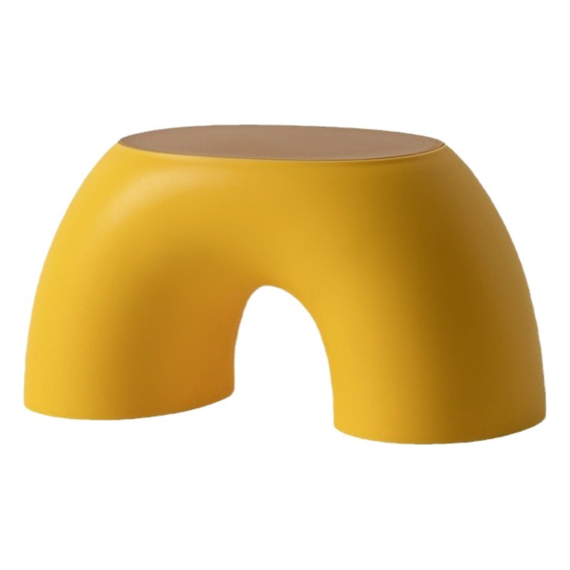 Children's Round Low Stool, Comfortable Stool, Non-Slip, Durable, Shoe Changing Stool, Rainbow Stool, Simple Ring Rainbow Stool, Thickeneded Version
