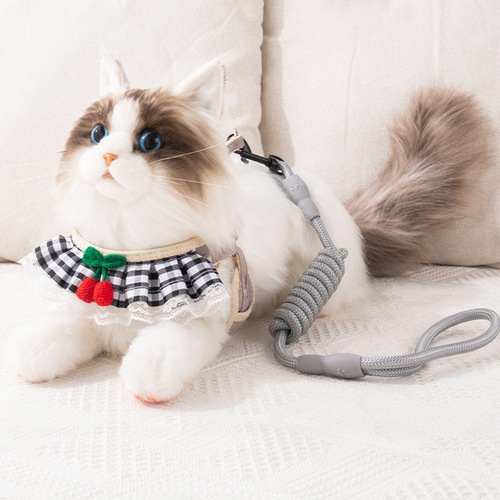 Dog Leash Cute Harness Cat Rope Teddy Small Dog Leash Pet Supplies Dog Rope Wholesale