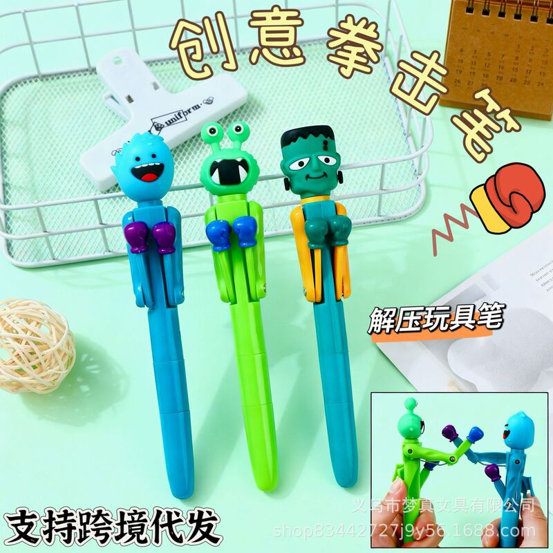 Creative Boxing Ballpoint Pen, Personalized and Quirky, Interactive Model for Students, Stress-Relief Blue Ballpoint Pen, Halloween and Christmas Stationery Creative Boxing Ballpoint Pen, Personalized and Quirky, Interactive Model for Students, Stress-Relief Blue Ballpoint Pen, Halloween and Christmas Stationery