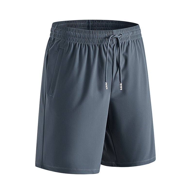 Antibacterial summer sports thin elastic breathable shorts, travel trousers, for running 5