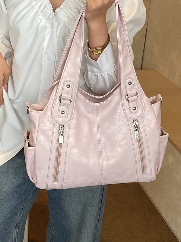 Explosión transfronteriza de comercio exterior bolso de hombro de cuero suave de bolso de mujer textura superior gran capacidad mochila de viaje