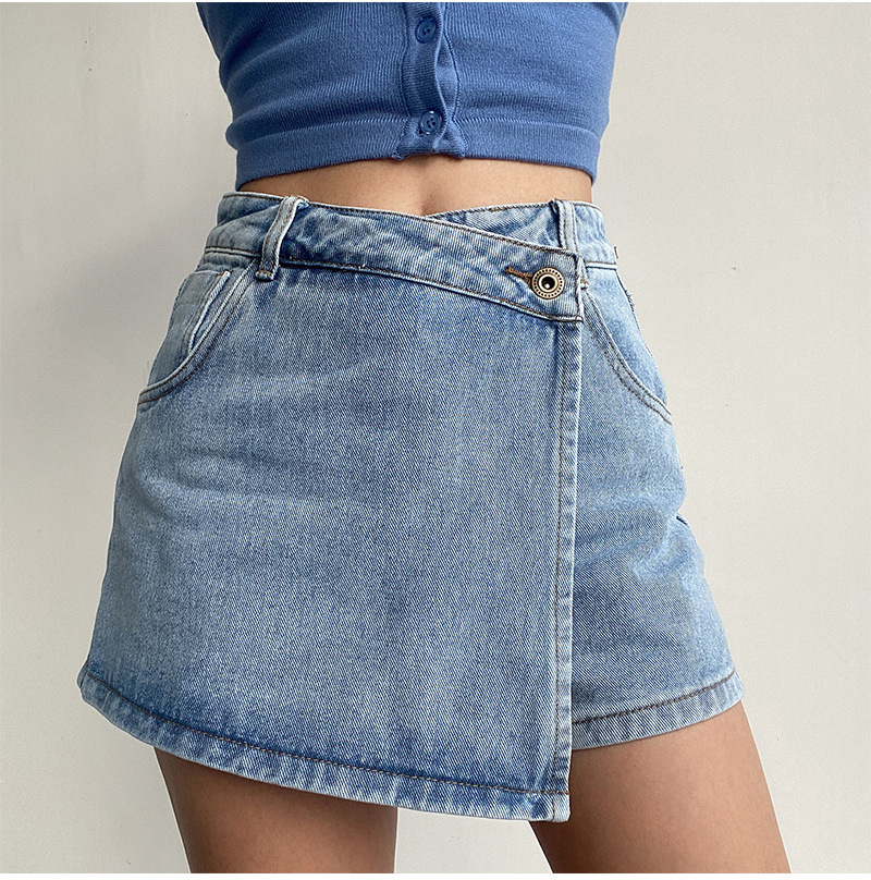 Women's Daily Streetwear Solid Color Shorts Washed Jeans display picture 4