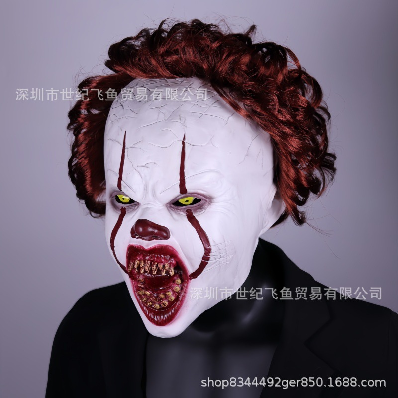 Nuevo casco de máscara de terror payaso que regresa al alma 2 cosplay casco de Halloween estación independiente transfronteriza explosión