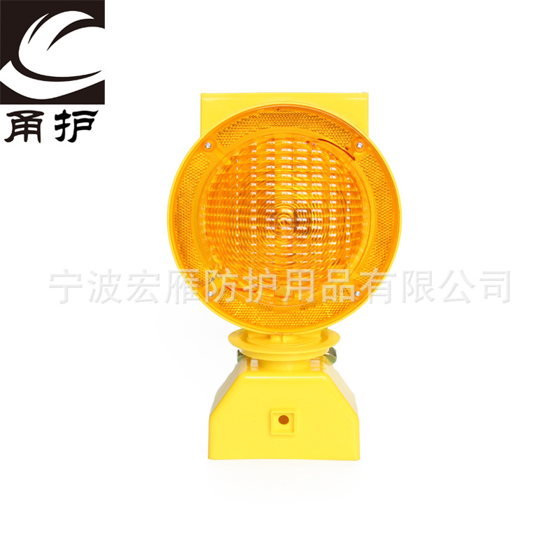 工厂批发供应安全警示手持式太阳能交通路障灯警告灯施工信号灯